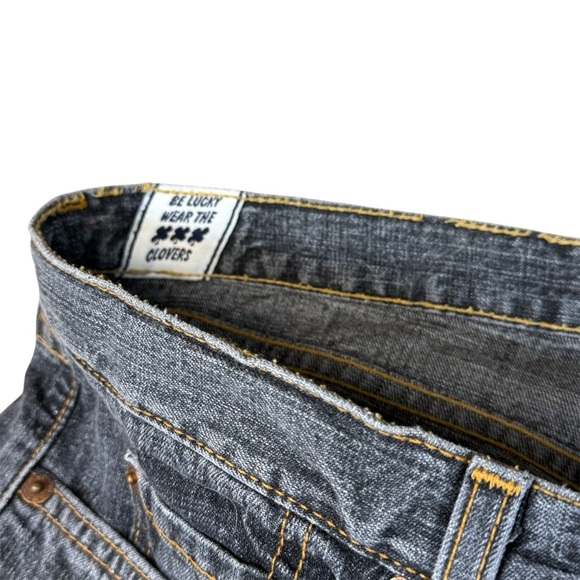 Lucky Brand Dungarees Red Tag #49 Vintage Button Fly Jeans Faded Retro 33 - Picture 3 of 6